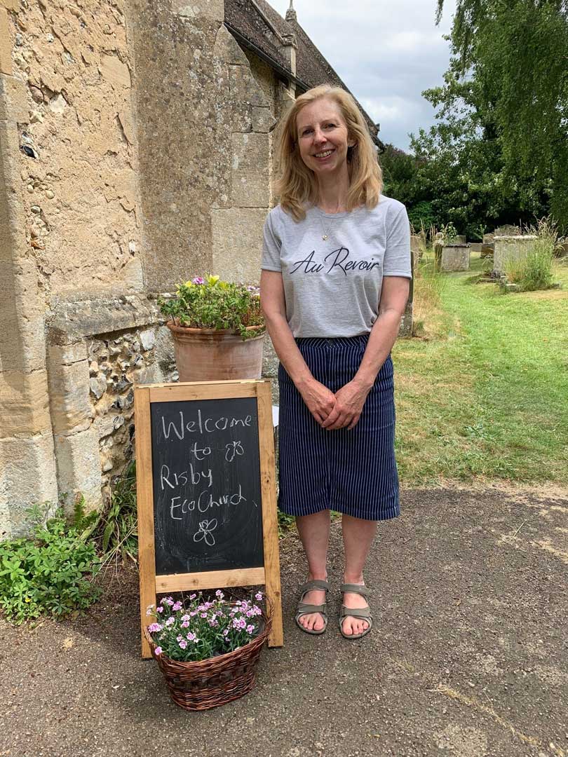 Our ‘Eco Warrior’ Jackie, meets and greets the Brownies on one day and Risby School the following week for our nature and creation trail!